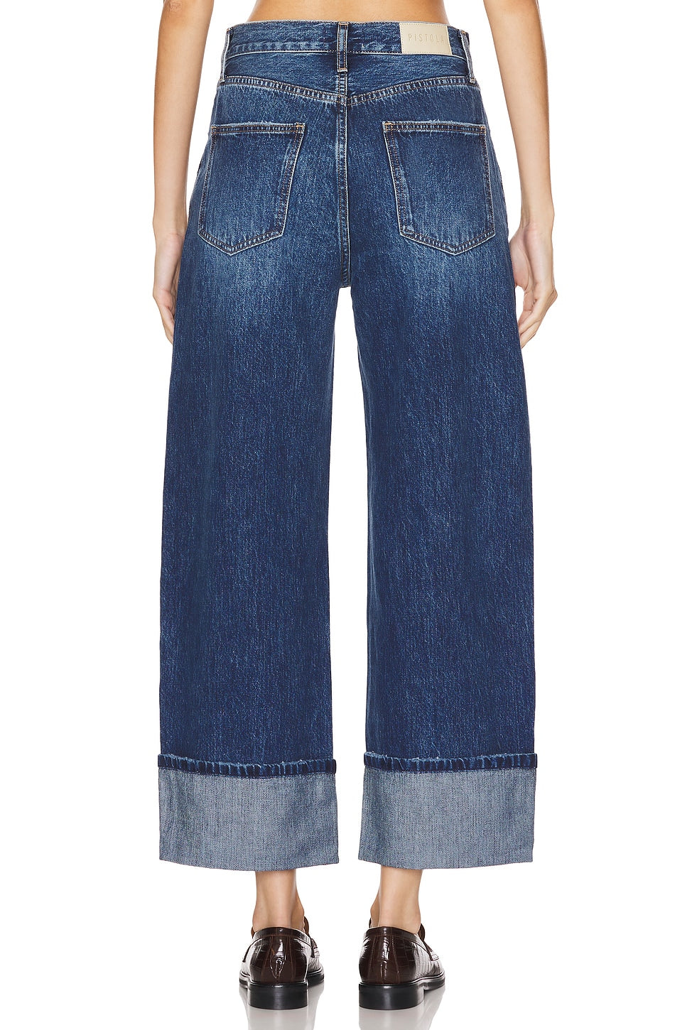 Ryder High Rise Cuffed Straight Jeans - Fulton