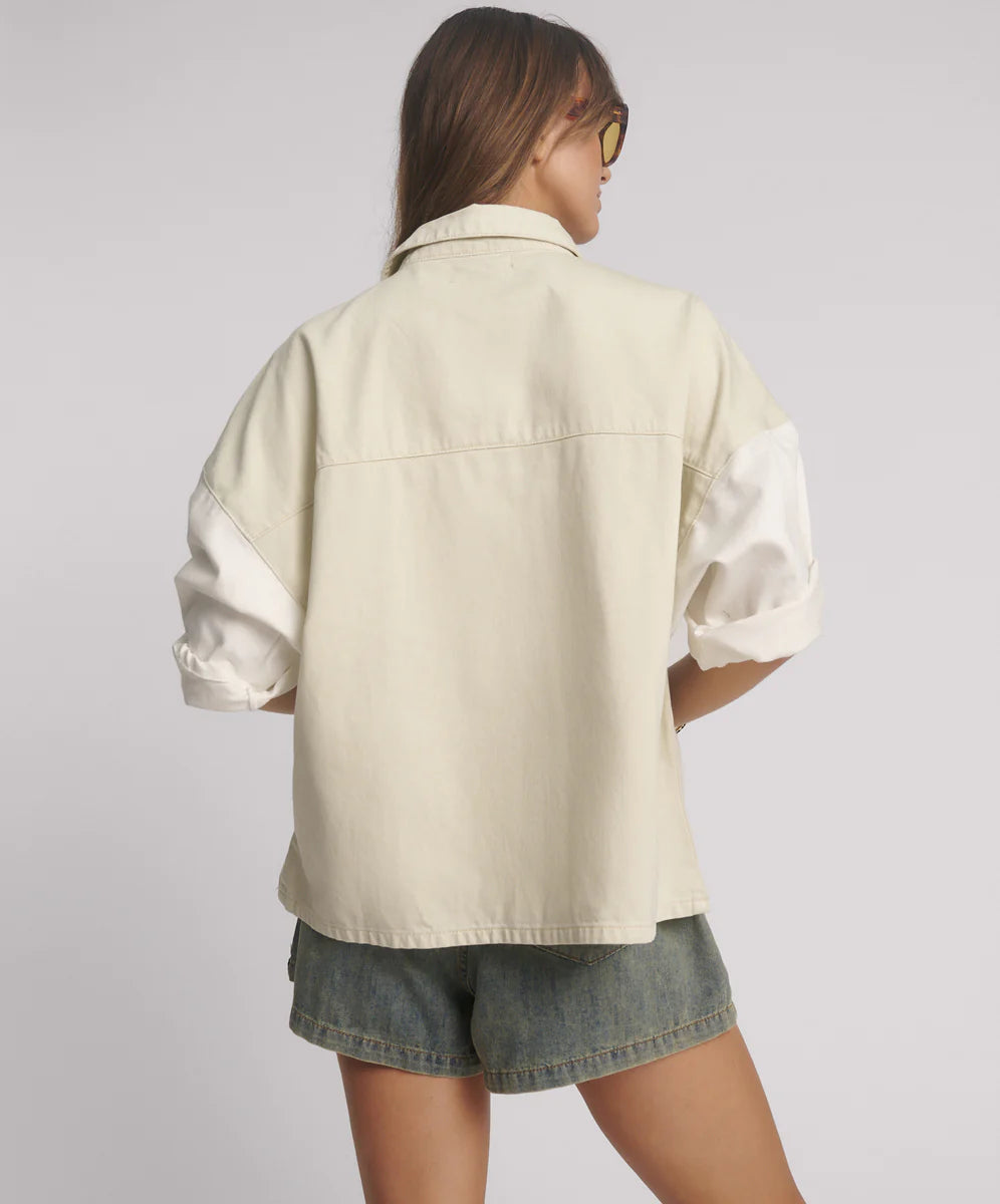 Drift Denim Shirt  - Cream