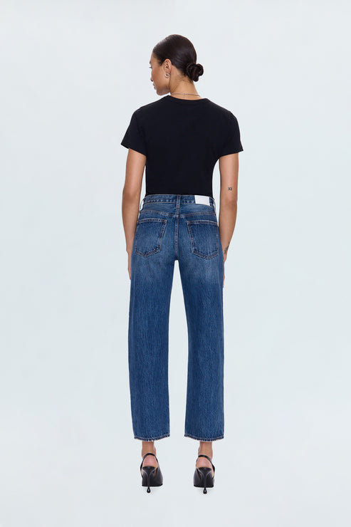 Lexi Mid Rise Bowed Straight Jean - Artisan