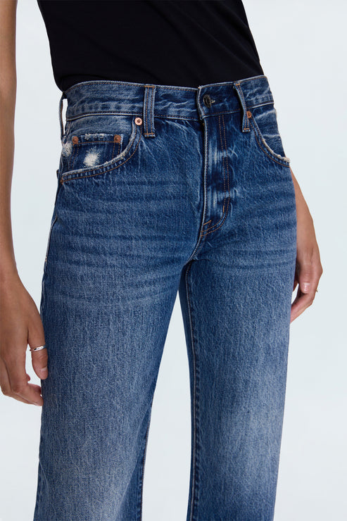 Lexi Mid Rise Bowed Straight Jean - Artisan