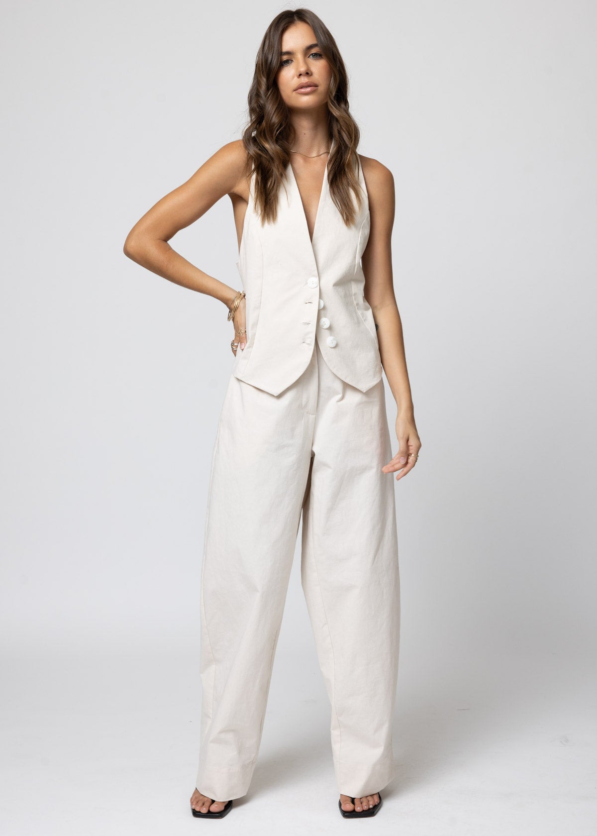 The Matte Twill Trouser - Winter White