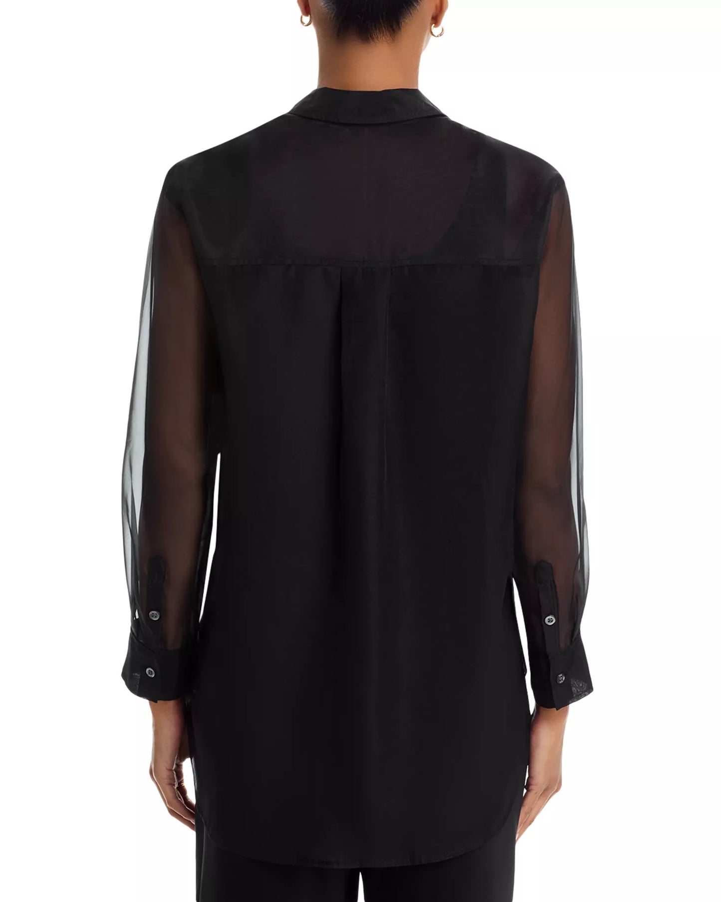 Sofiya Sheer Blouse - Black