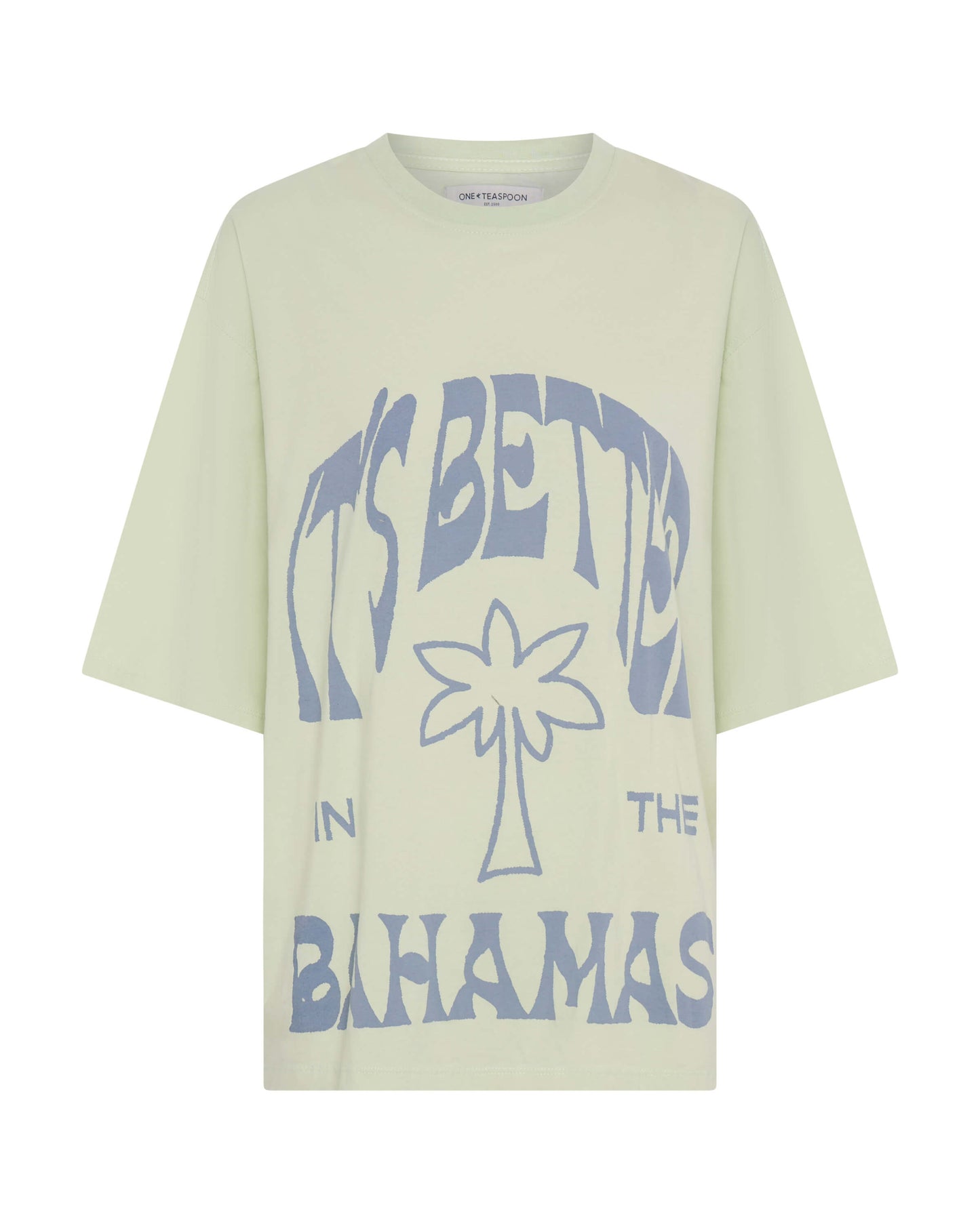 Its Better In The Bahamas Kobe Tee - Green Mist