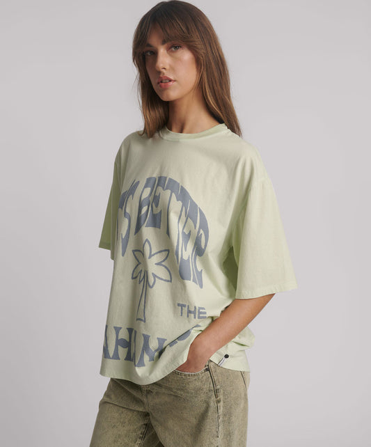 Its Better In The Bahamas Kobe Tee - Green Mist