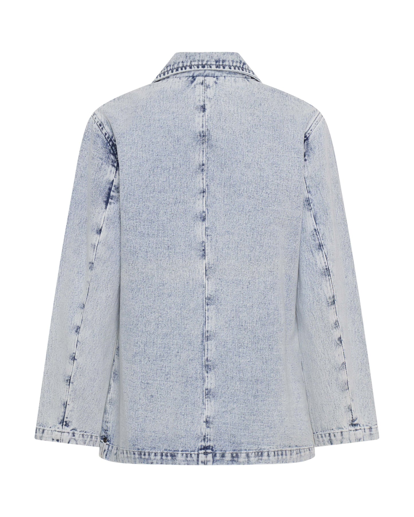 Boyfriend Denim Blazer - Bahama Blue