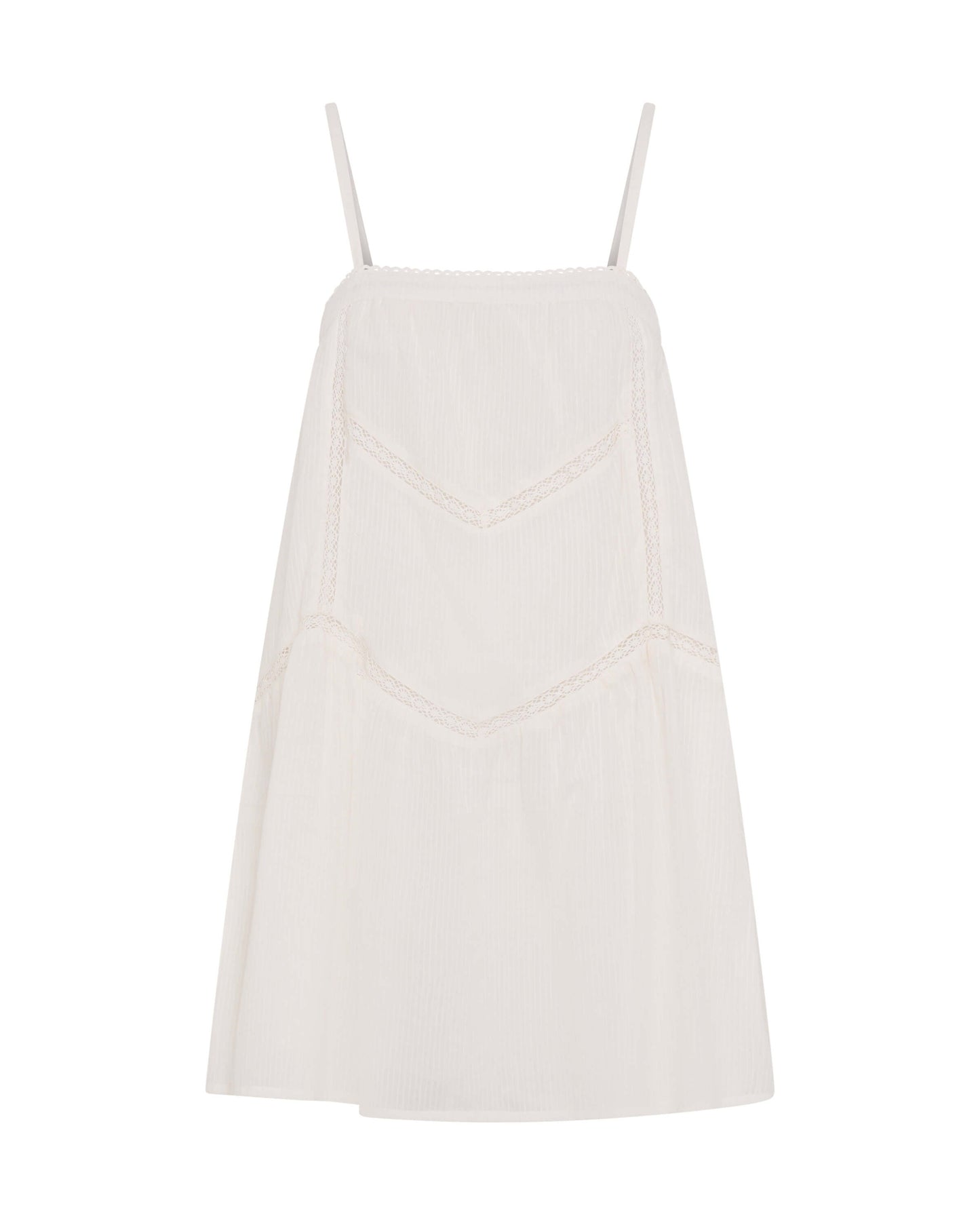 Alana Cotton Slip Dress - White
