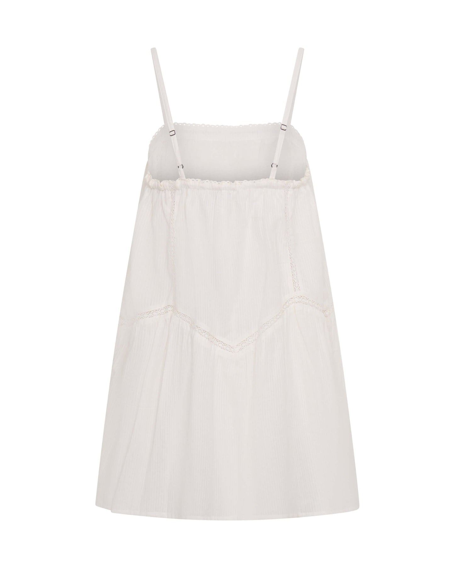 Alana Cotton Slip Dress - White