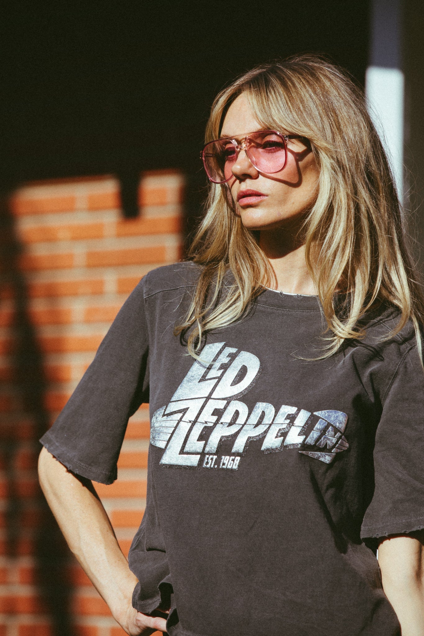 Led Zeppelin Mothership 1968 Tee - Vitange Black