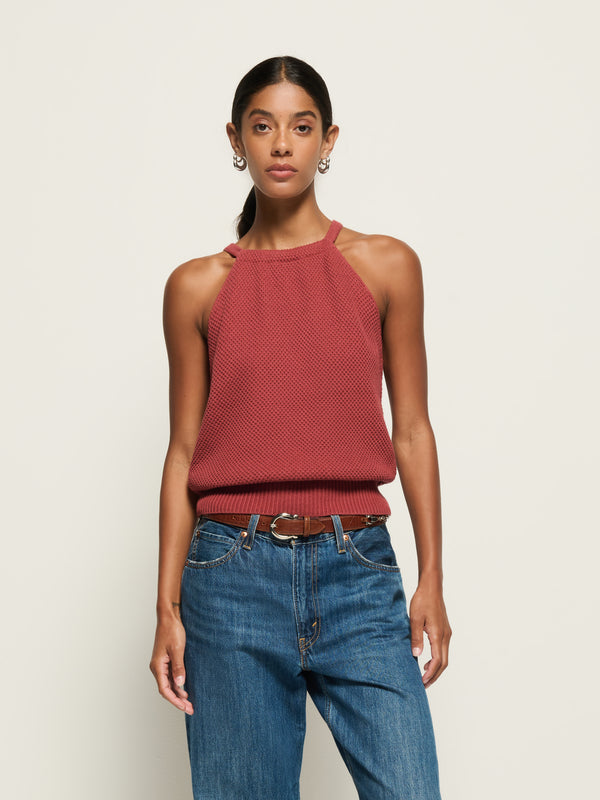 Auburn Sweater Tank - Marsala