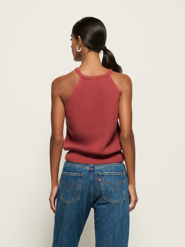 Auburn Sweater Tank - Marsala