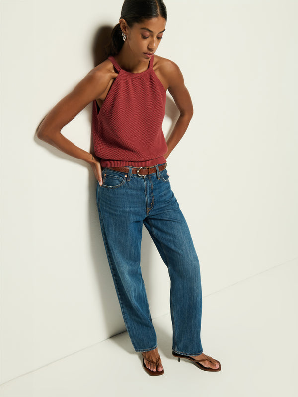 Auburn Sweater Tank - Marsala