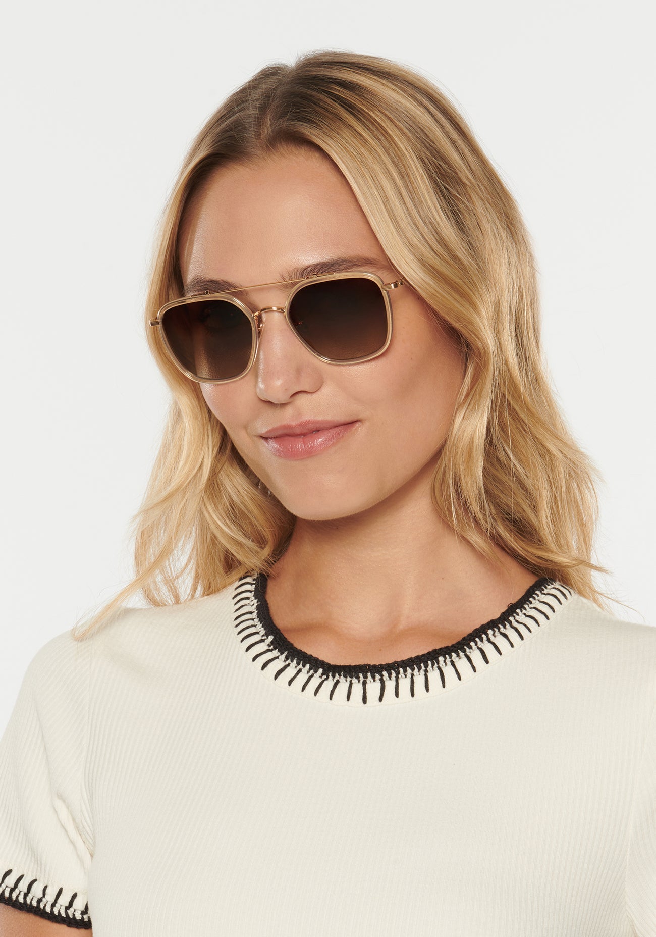 Austin Sunglasses - Titanium + Champagne Polarized