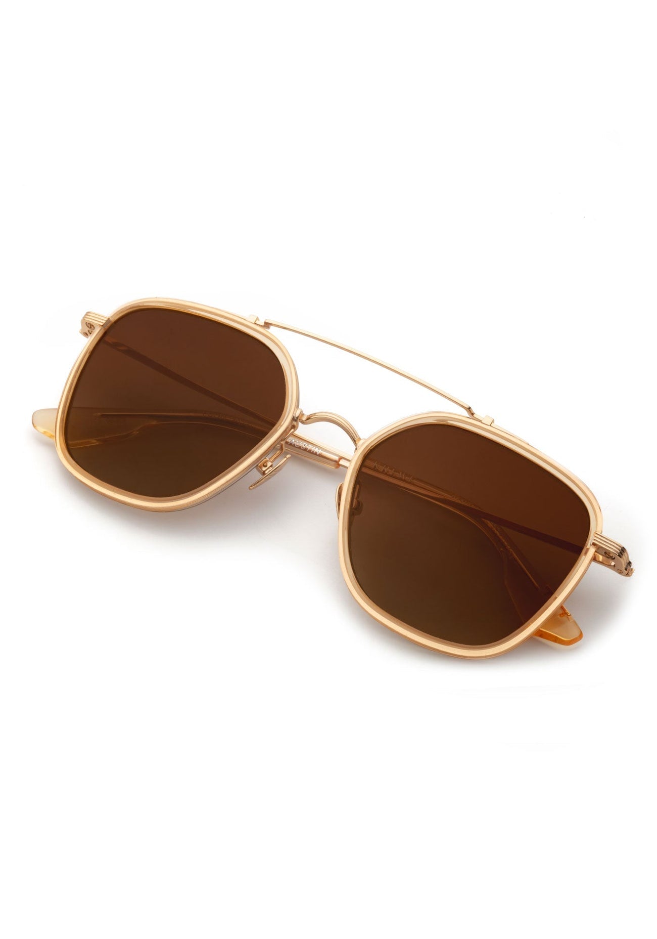 Austin Sunglasses - Titanium + Champagne Polarized