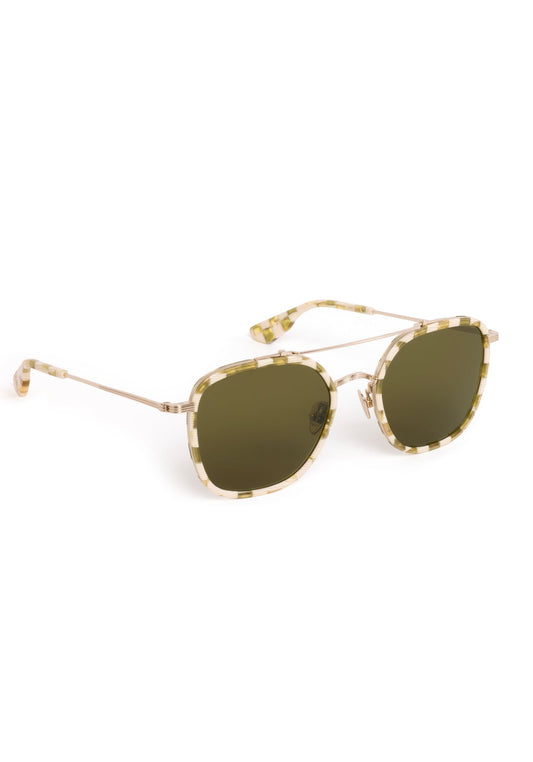 Austin Sunglasses - 12K Titanium + Oki Yuzu
