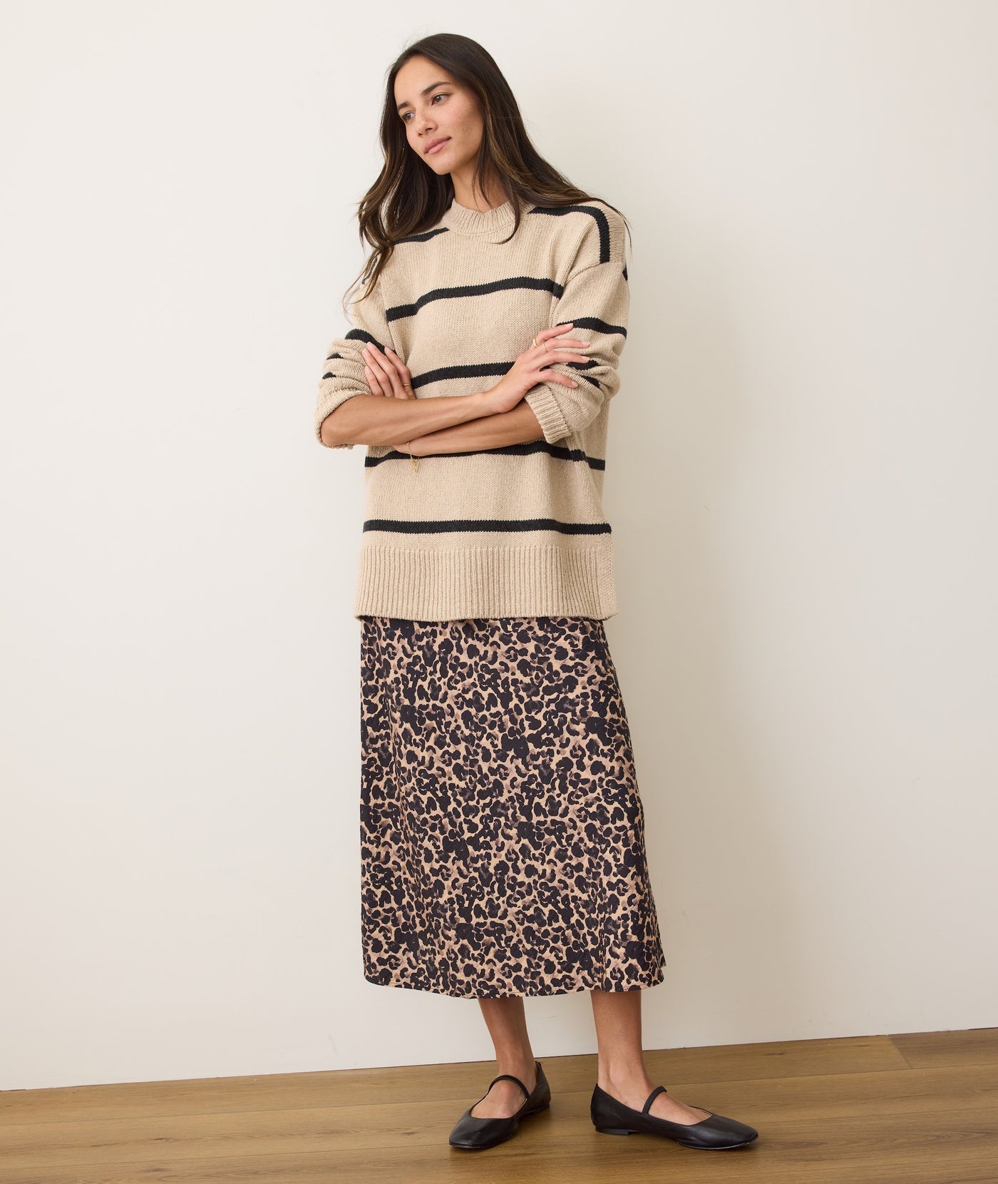 Gabrielle Midi Skirt - Leopard