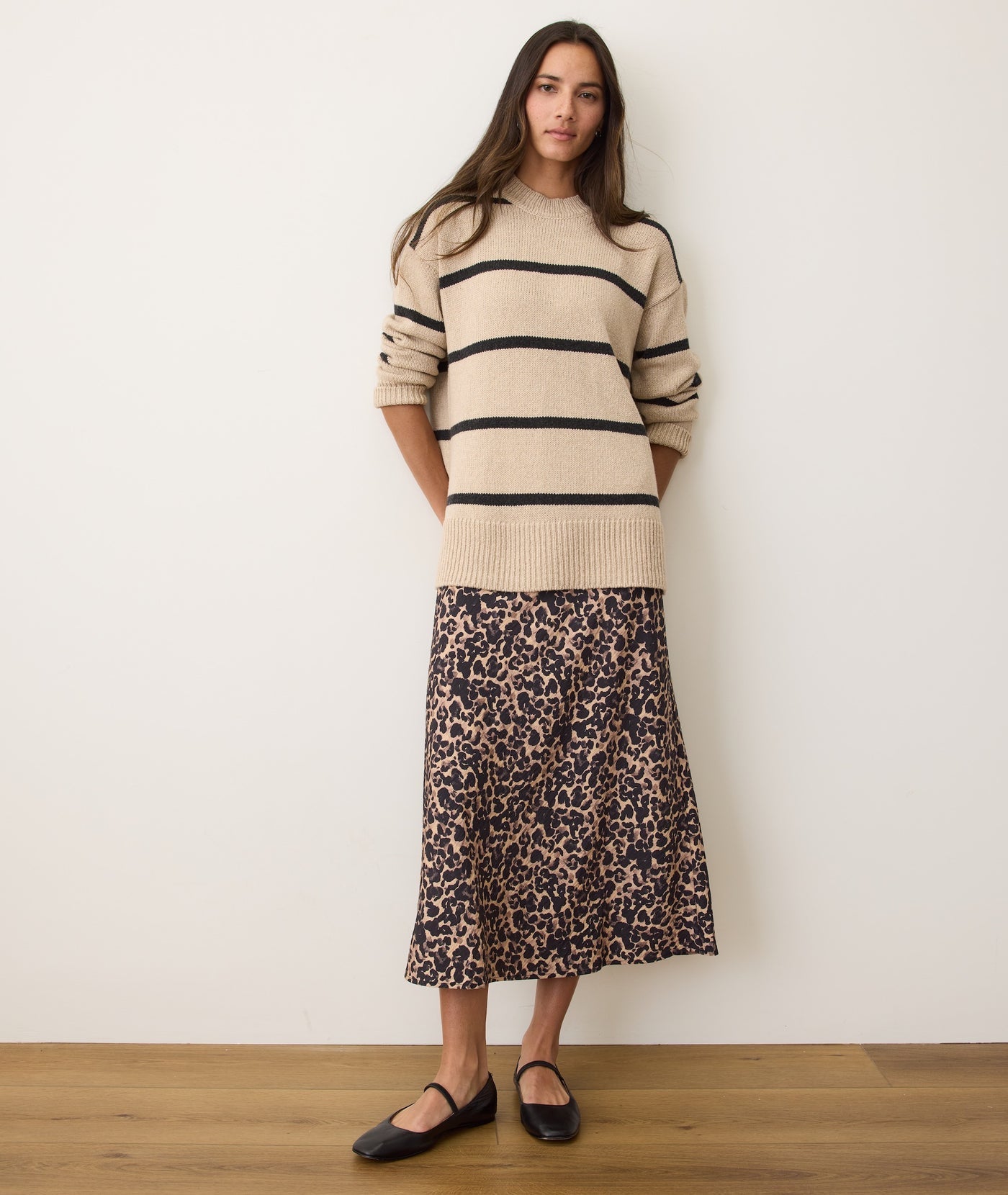 Gabrielle Midi Skirt - Leopard