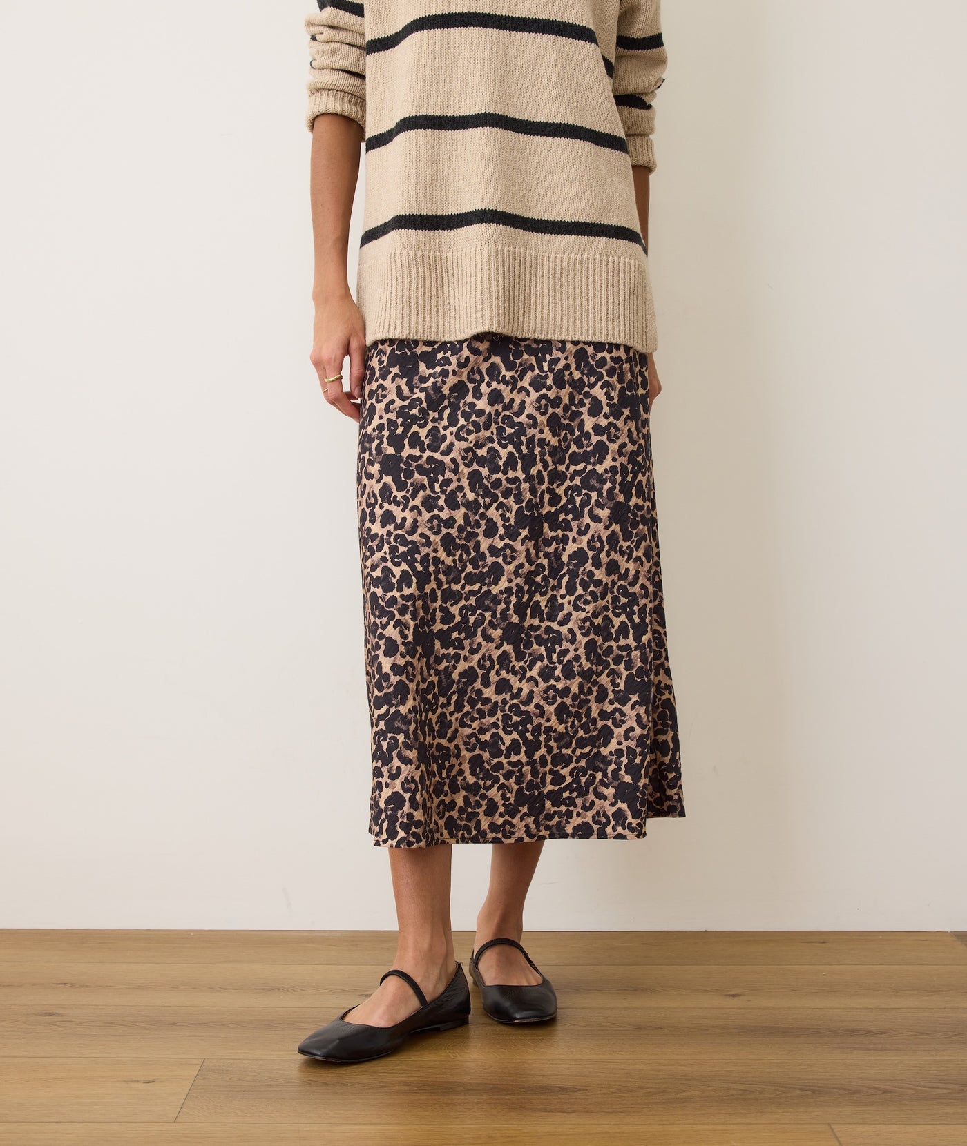 Gabrielle Midi Skirt - Leopard