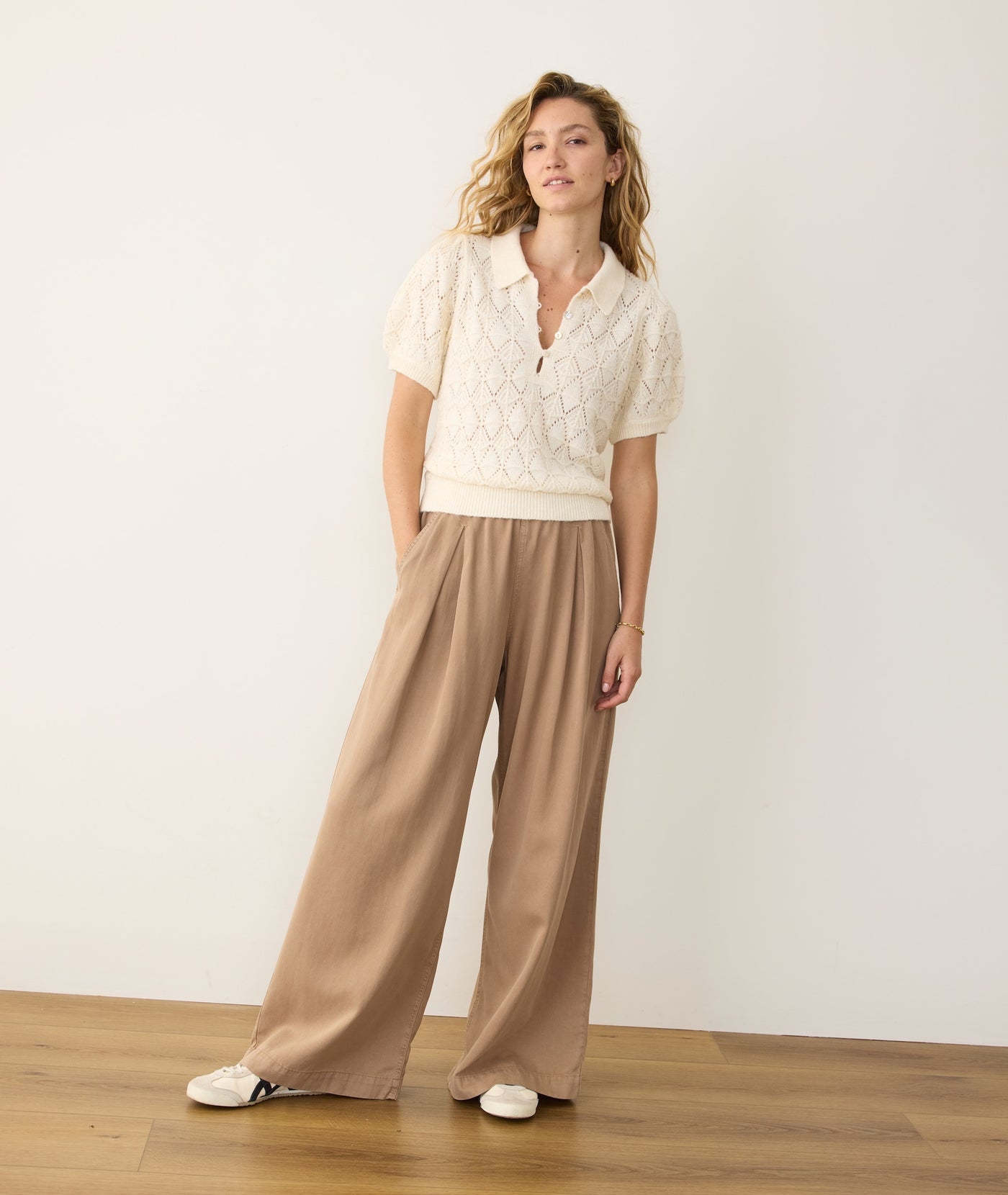 Rebecca Sweater Polo - Cream