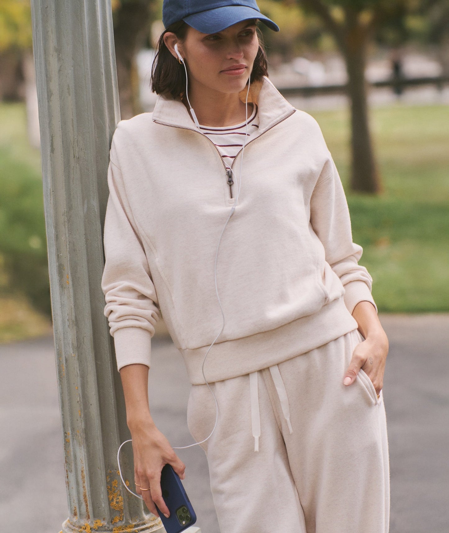 Cloud 9 Half Zip - Oatmeal Heather