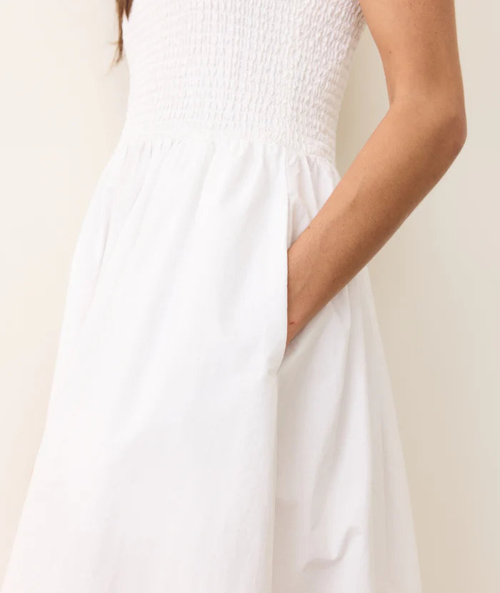 Selene Eyelet Maxi Dress-Bright White