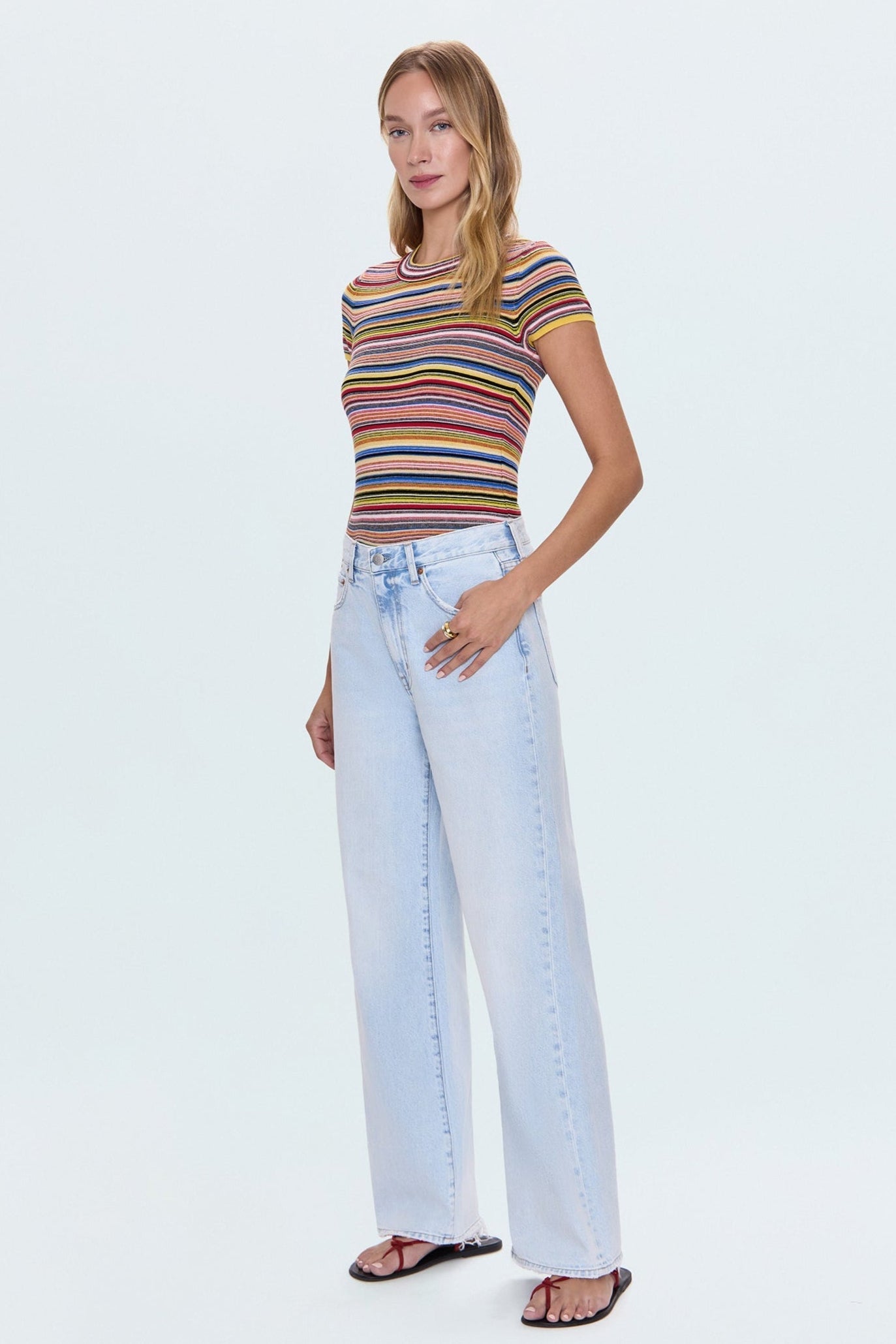 Hendrix High Rise Baggy Jeans - Waterfall