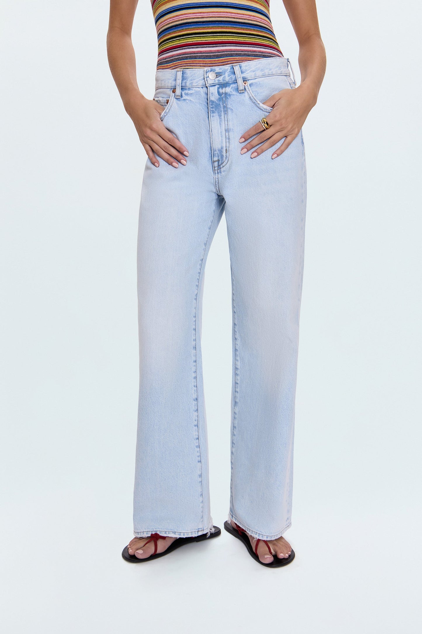 Hendrix High Rise Baggy Jeans - Waterfall