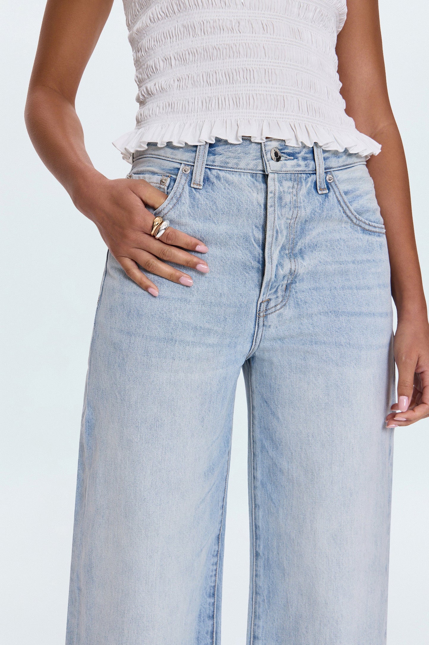 Ryder High Rise Cuffed Jean - Sunrise