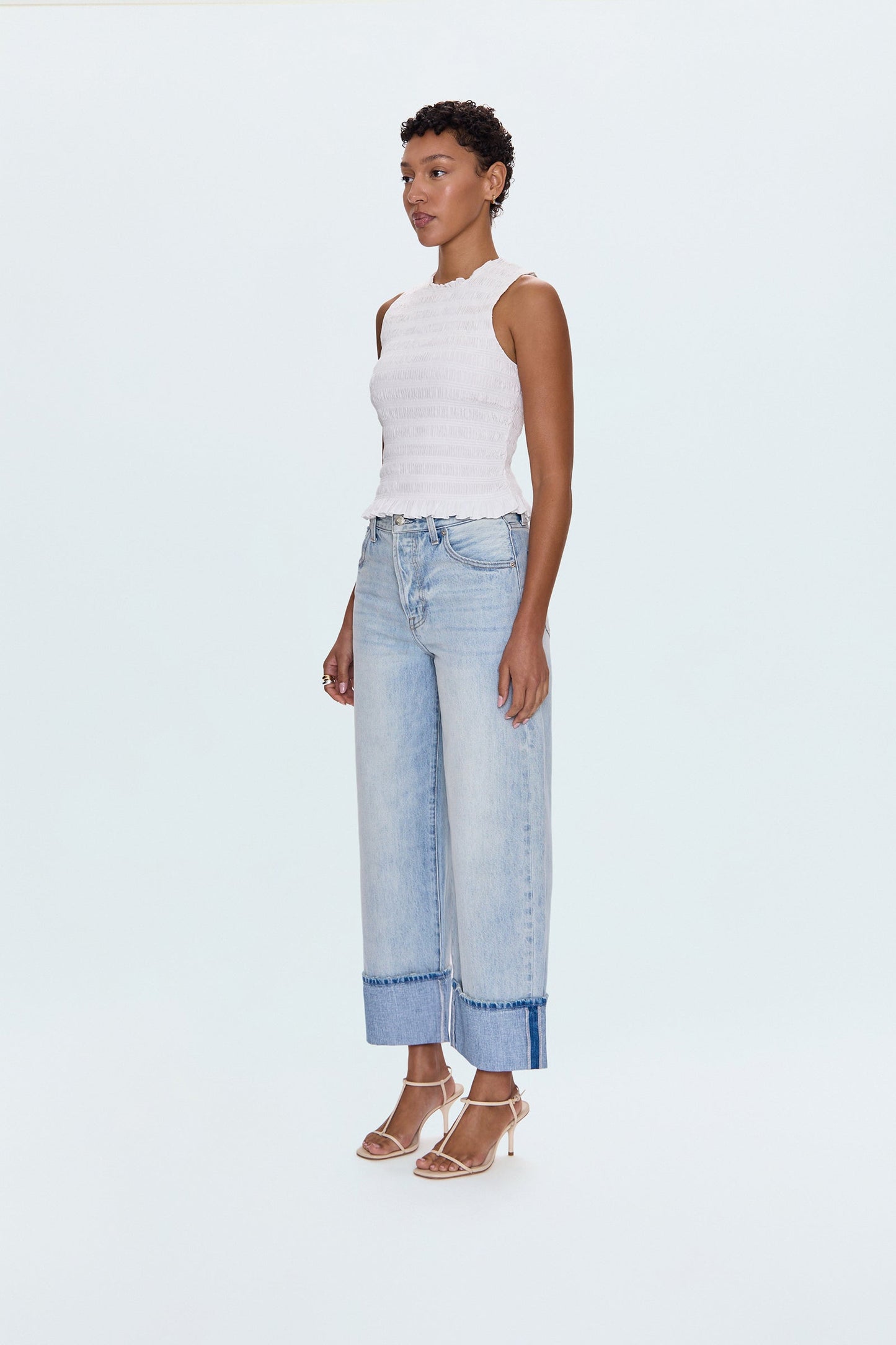 Ryder High Rise Cuffed Jean - Sunrise