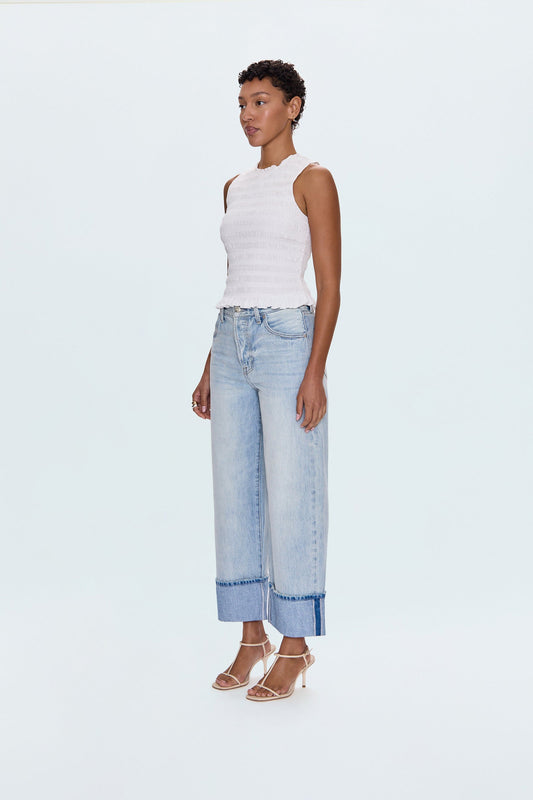 Ryder High Rise Cuffed Jean - Sunrise