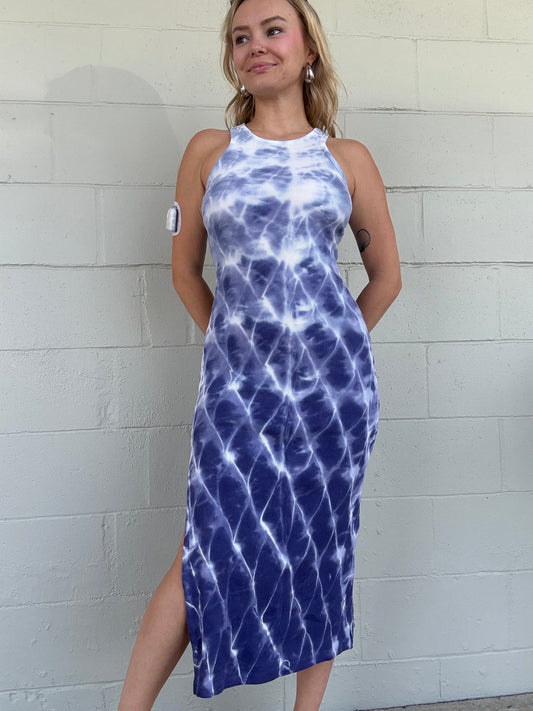 Iggy Rib Midi Dress - Dusk Navy