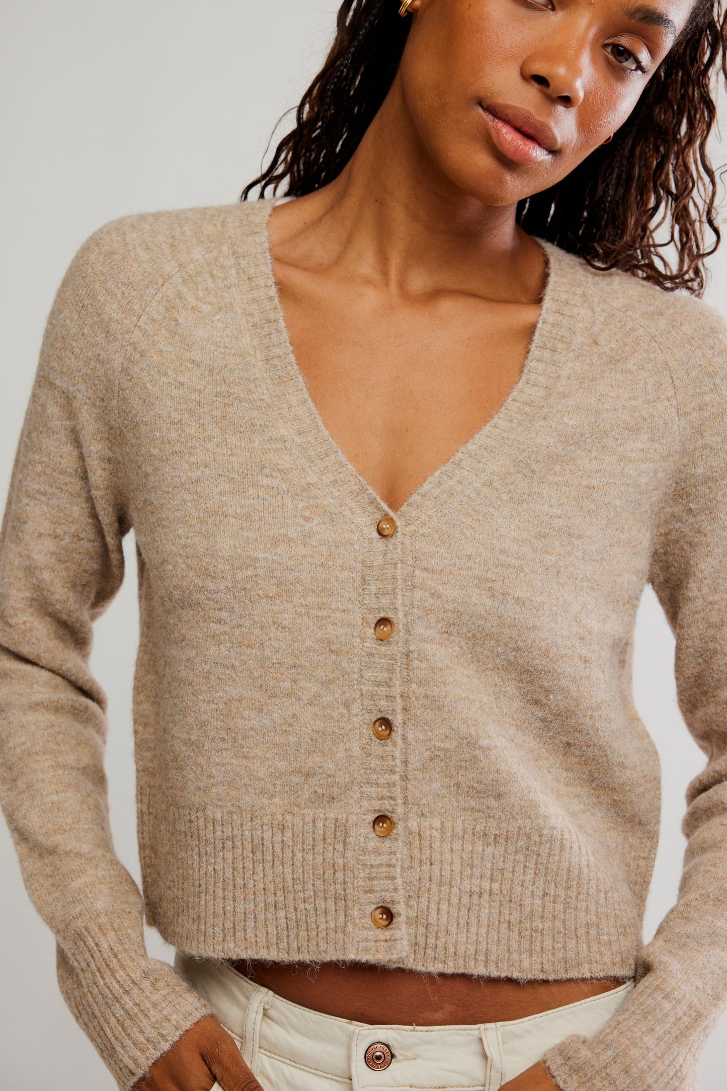 School Girl Cardi - Feather Grey