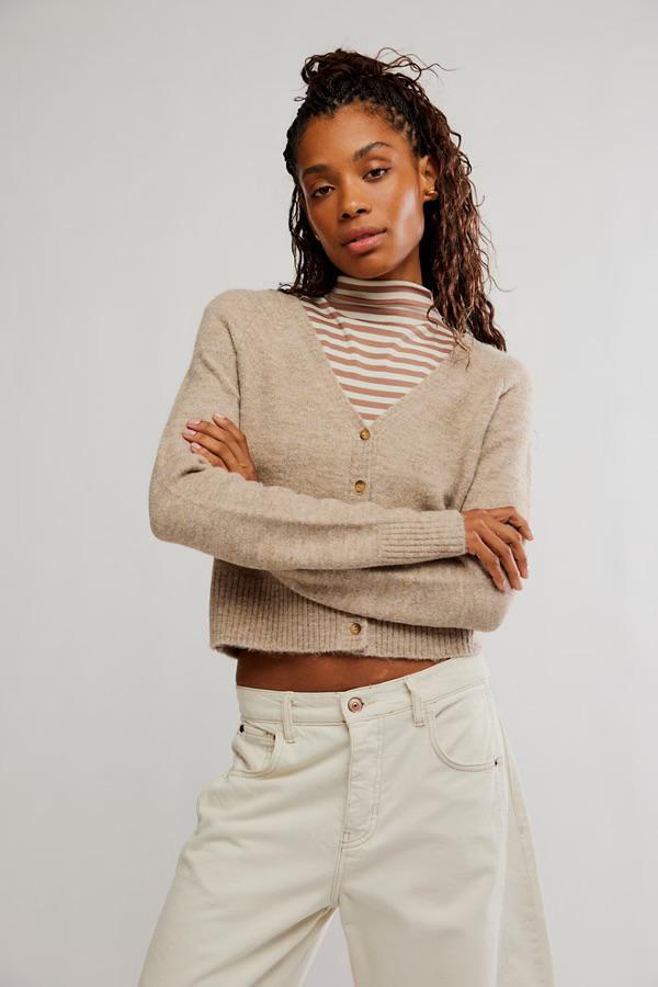 School Girl Cardi - Feather Grey