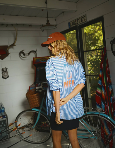 Sur La Mer Oversized Shirt - Chambray