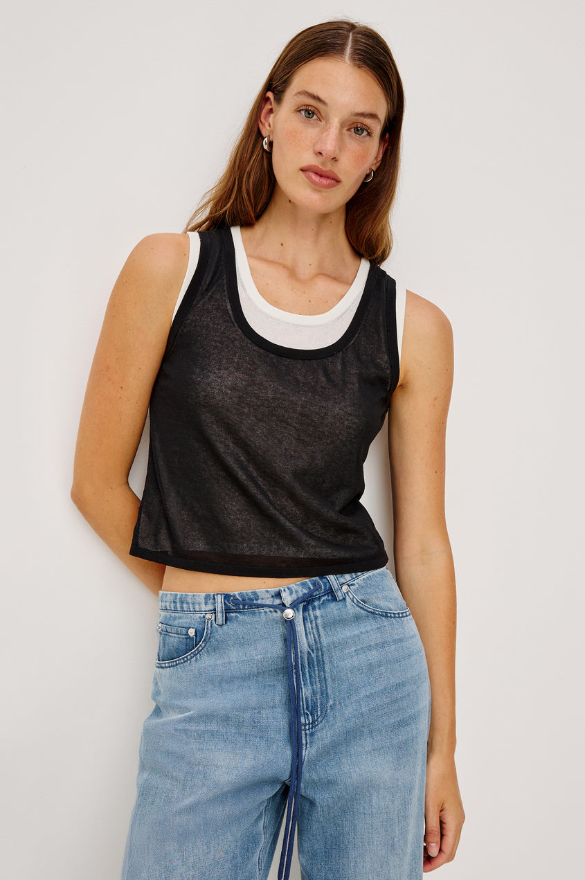 Kelly Top - Black Ivory