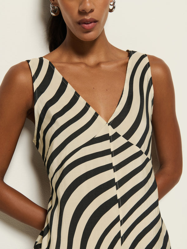 Kimora Dress - Swirl Print