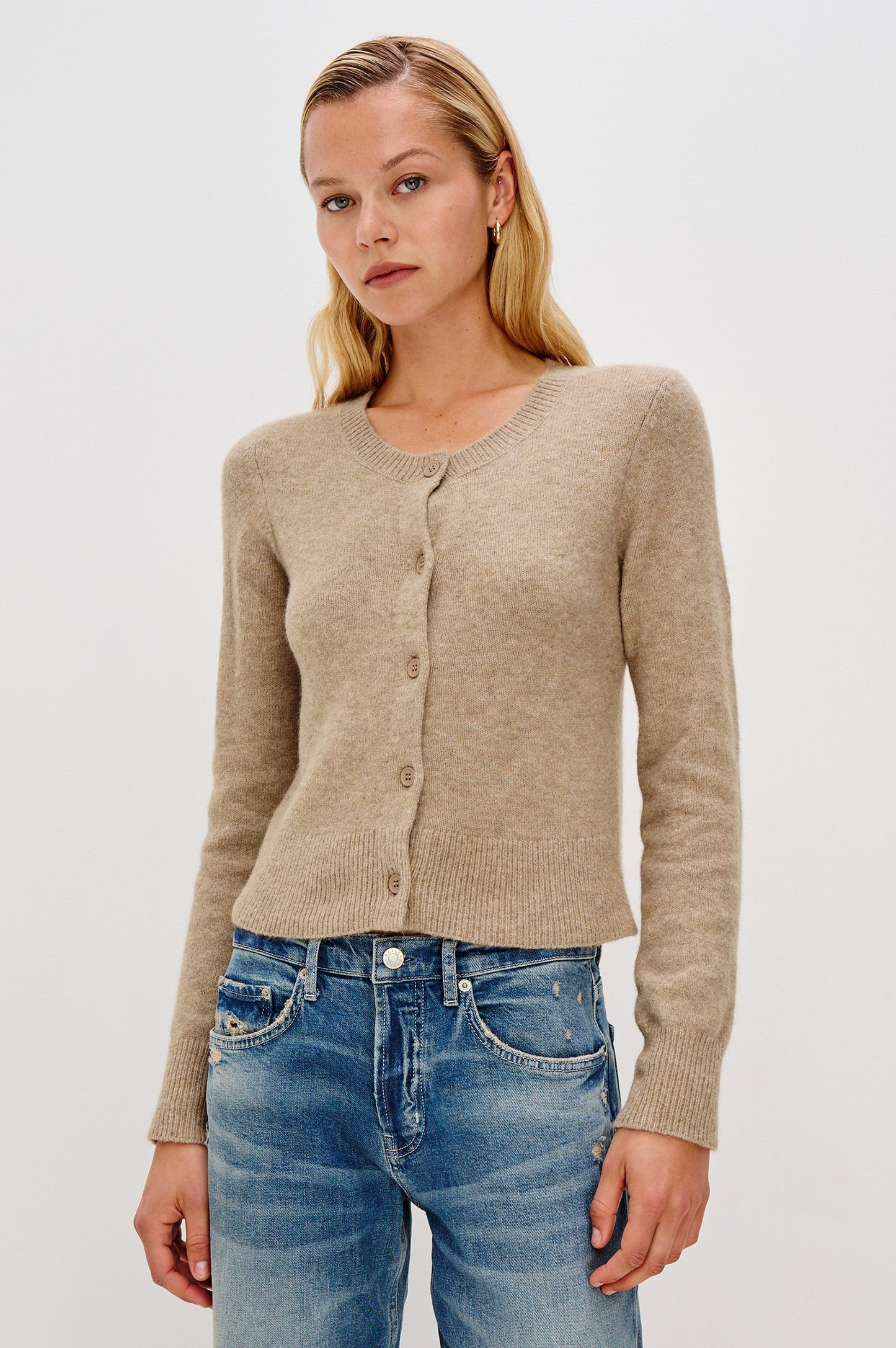 Matilda Cardigan - Heather Oat
