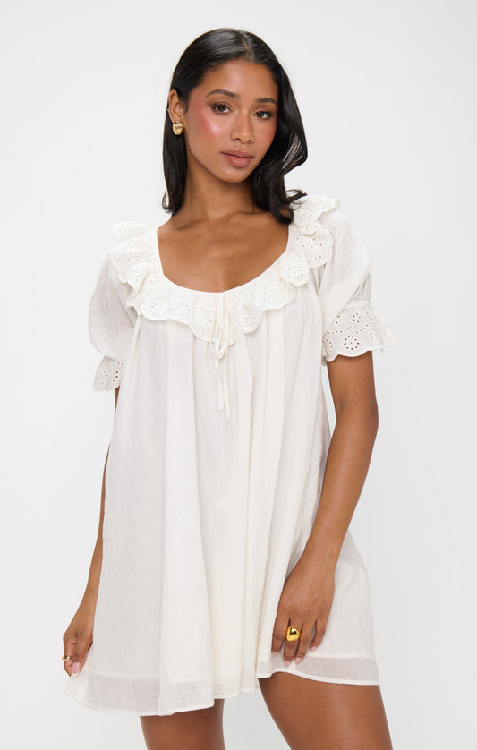 Toulouse Dress - White Eyelet