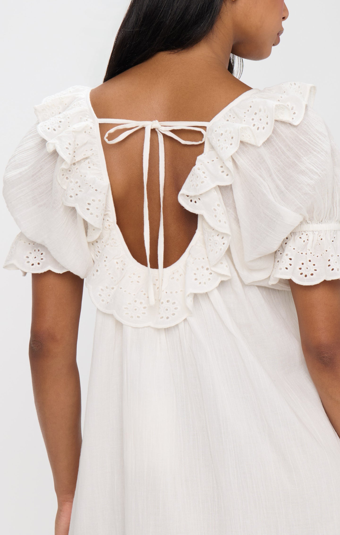 Toulouse Dress - White Eyelet