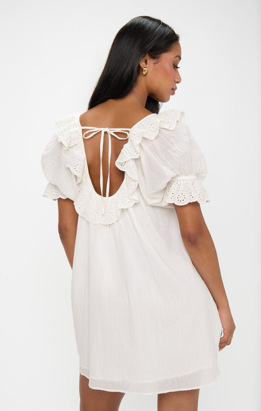 Toulouse Dress - White Eyelet