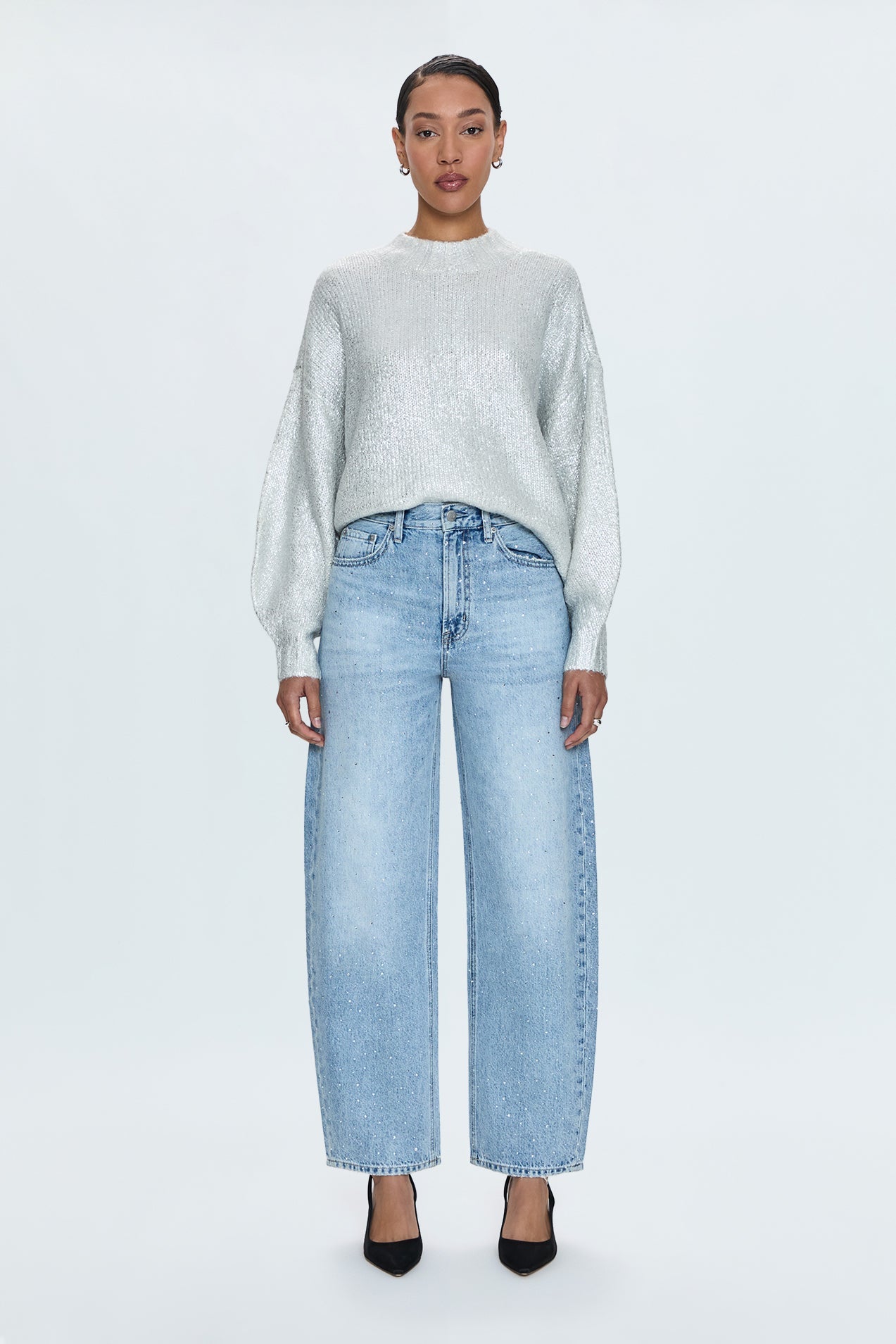 Wes High Rise Barrel - Glitz