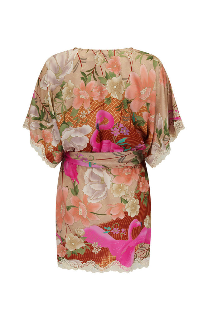 Floridian Lace Mini Dress - Coral