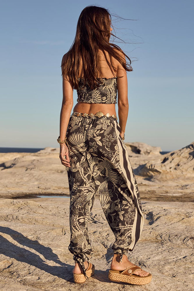 Volcano Goddess Harem Pant - Liqorice