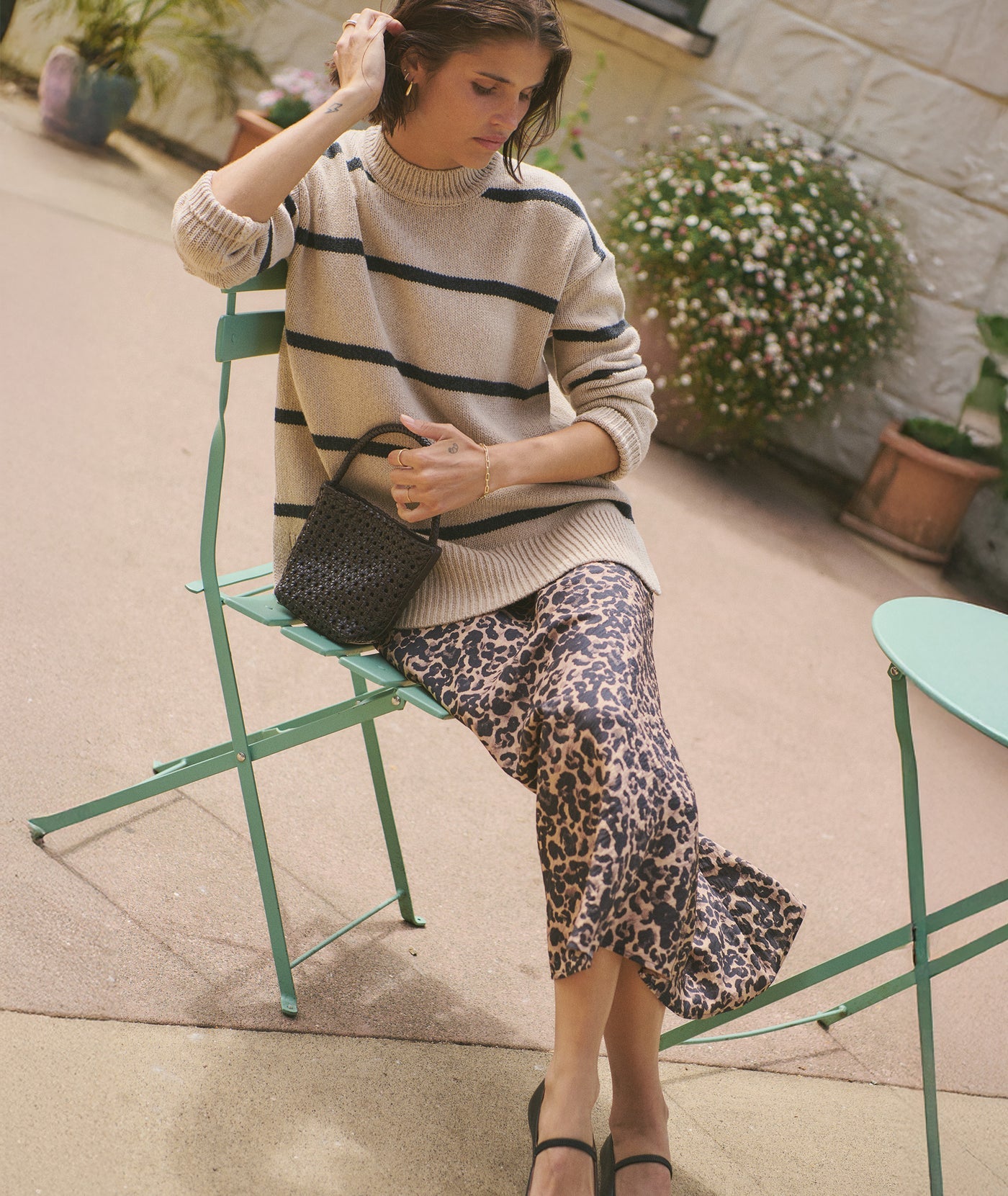 Gabrielle Midi Skirt - Leopard