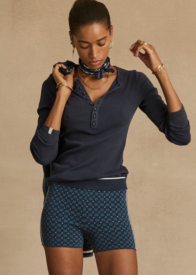 Lumiere 3in Knit Short - Blue