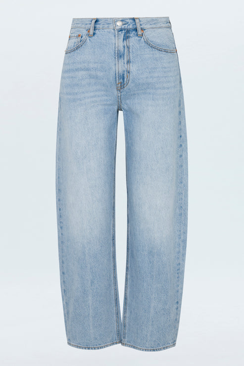 Wes High Rise Barrel Jeans - Gaze