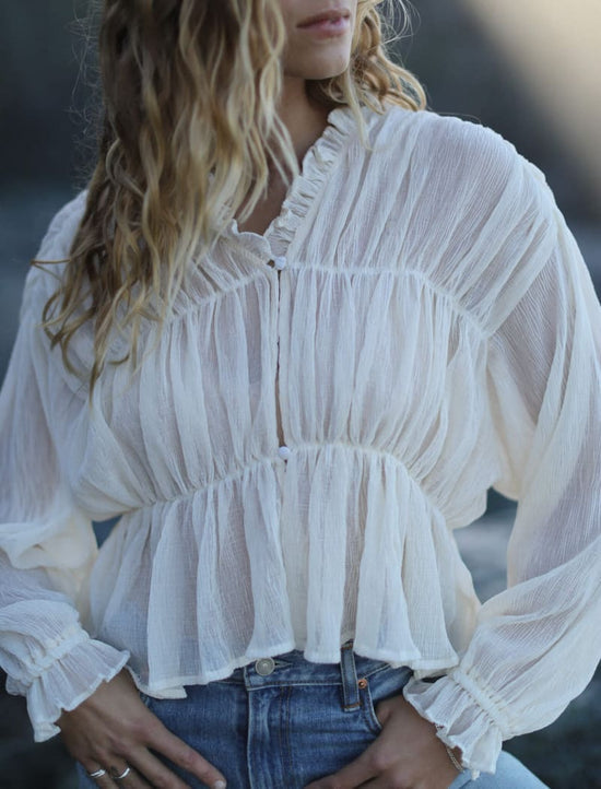 Cambridge Top - Ivory