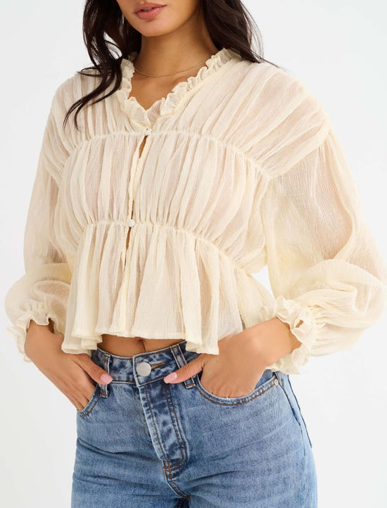 Cambridge Top - Ivory