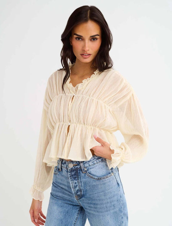 Cambridge Top - Ivory