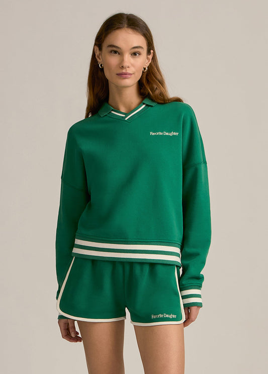 The Ivy League Rugby Sweater - Emerald