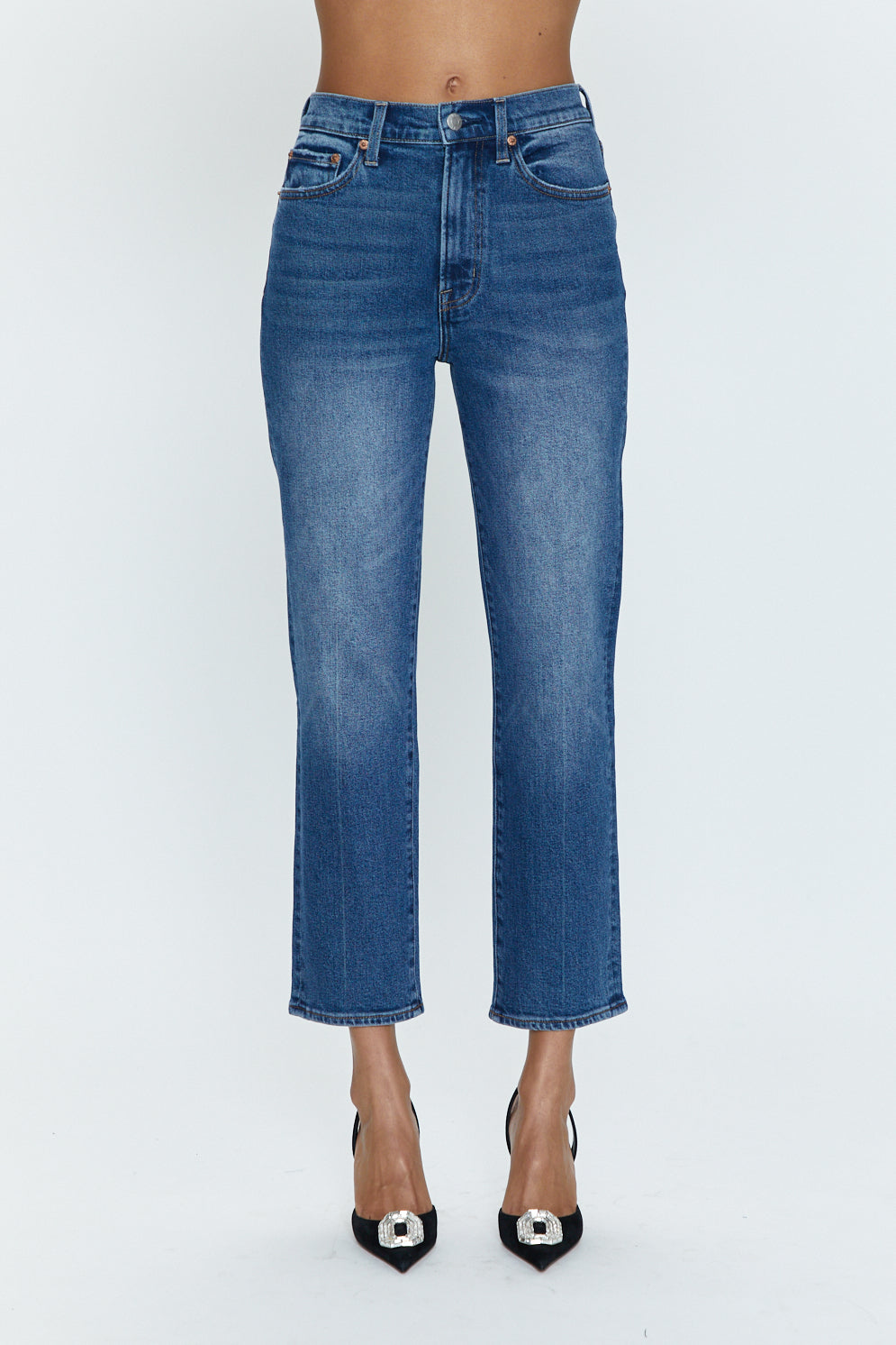 Charlie High Rise Classic Straight - Augustus